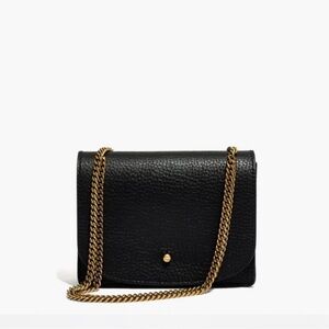 Madewell Black Leather Crossbody Bag